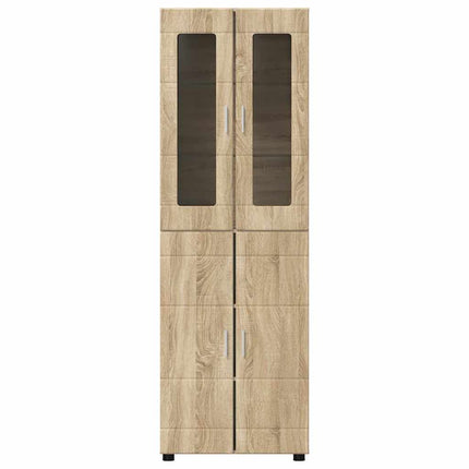 Skåp med dörr FLORIN Sonoma-ek 60 x 35 x 182 cm Konstruerat trä