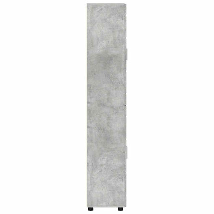 Skåp FLORIN 60 x 35 x 182 cm Betonggrå Konstruerat trä