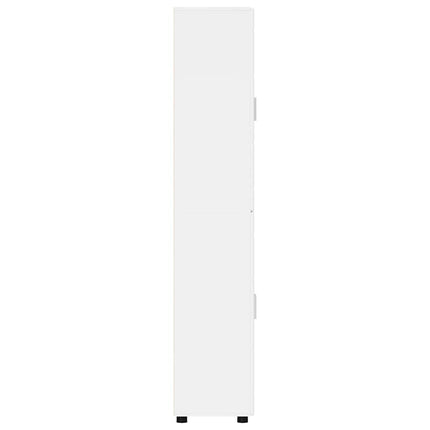 Skåp FLORIN 60 x 35 x 182 cm Högblanka vita Konstruerat trä