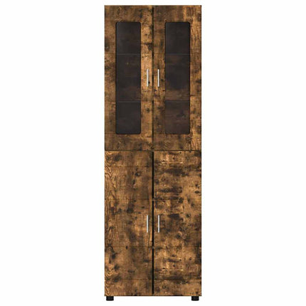 Skåp med hylla FLORIN Rökt ek 60 x 35 x 182 cm Konstruerat trä