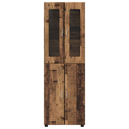 Skåp FLORIN 60 x 35 x 182 cm Gammalt trä Konstruerat trä