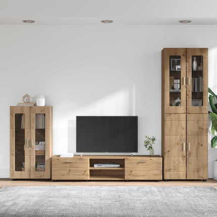 TV-bänkset FLORIN 3 st Artisan Ek Konstruerat trä