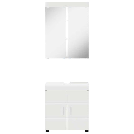 Badrumsmöbelset TULUM 2 pcs Vit 60 x 34 x 63 cm Konstruerat trä