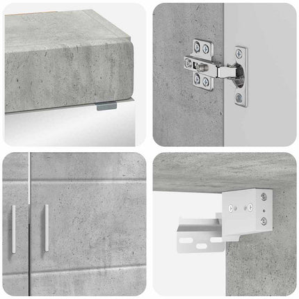 Badrumsmöbelset TULUM 2 pcs Betonggrå 60 x 34 x 63 cm