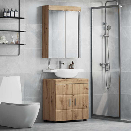 Badrumsmöbelset TULUM 2 pcs Artisan Ek 60 x 34 x 63 cm