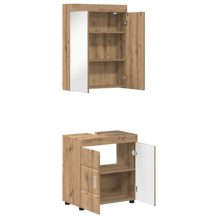 Badrumsmöbelset TULUM 2 pcs Artisan Ek 60 x 34 x 63 cm
