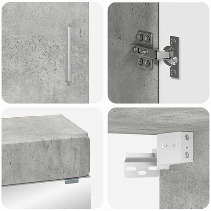 Badrumsmöbelset TULUM 3 pcs Betonggrå 60 x 34 x 63 cm