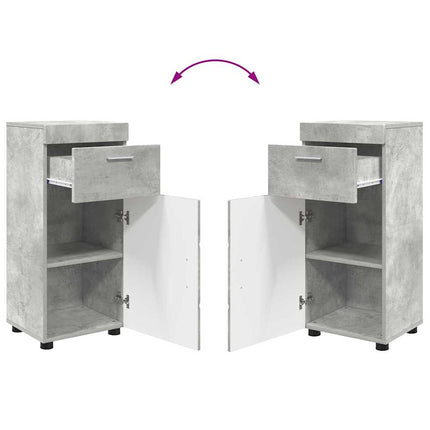 Badrumsmöbelset TULUM 3 pcs Betonggrå 60 x 34 x 63 cm