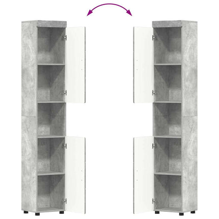 Badrumsmöbelset TULUM 3 pcs Betonggrå 60 x 34 x 63 cm