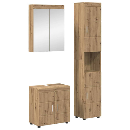 Badrumsmöbelset TULUM 3 pcs Artisan Ek 60 x 34 x 63 cm
