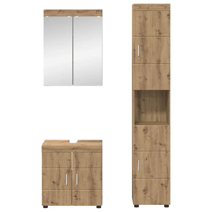 Badrumsmöbelset TULUM 3 pcs Artisan Ek 60 x 34 x 63 cm