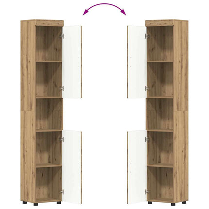 Badrumsmöbelset TULUM 3 pcs Artisan Ek 60 x 34 x 63 cm