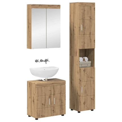 Badrumsmöbelset TULUM 3 pcs Artisan Ek 60 x 34 x 63 cm