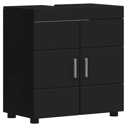 Badrumsmöbelset TULUM 4 pcs Svart 60 x 34 x 63 cm