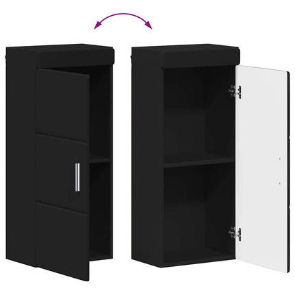 Badrumsmöbelset TULUM 4 pcs Svart 60 x 34 x 63 cm