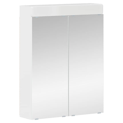 Badrumsmöbelset TULUM 4 pcs Högblanka vita 60 x 34 x 63 cm