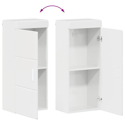 Badrumsmöbelset TULUM 4 pcs Högblanka vita 60 x 34 x 63 cm