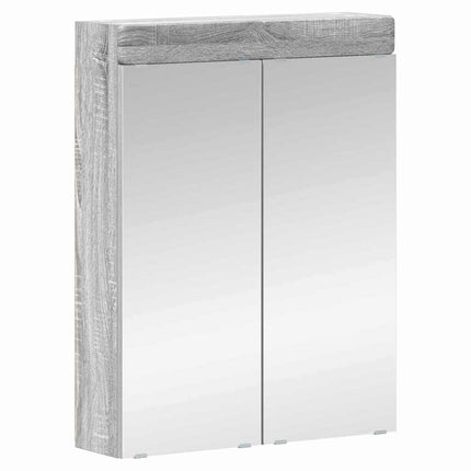 Badrumsmöbelset TULUM 4 pcs Grå Sonoma 60 x 34 x 63 cm