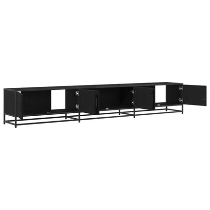 TV Enheter 2 pcs Svart Ek 240 x 35 x 41 cm Konstruerat trä