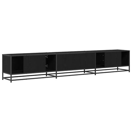 TV Enheter 2 pcs Svart Ek 240 x 35 x 41 cm Konstruerat trä