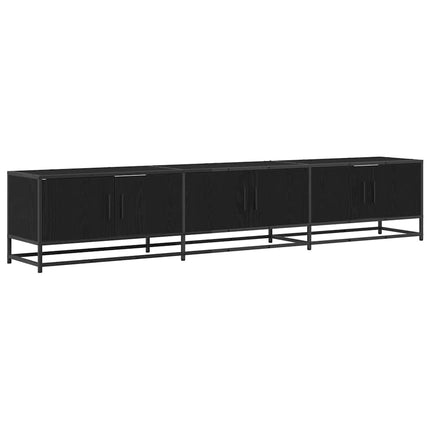 TV Enheter 2 pcs Svart Ek 210 x 35 x 41 cm Konstruerat trä