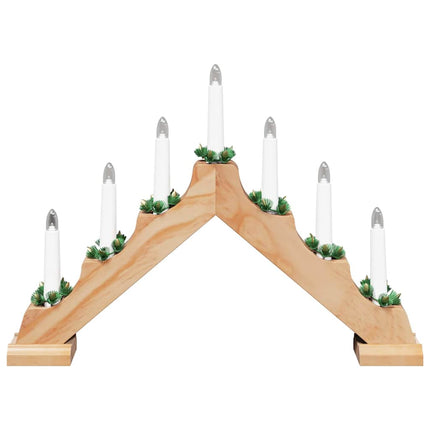 Jul ljusbrygga Brun 39.5 x 5 x 29 cm Massiv furu