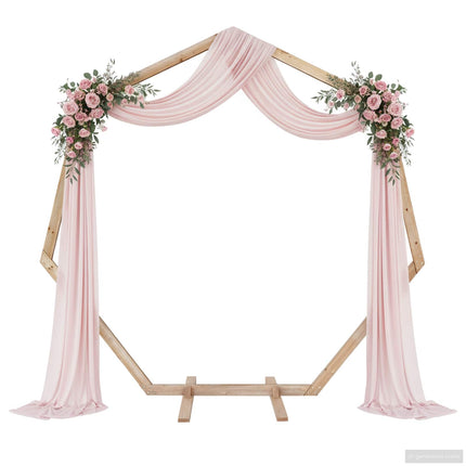 Bröllopsbåge Ljusbrun 221 x 92 x 216 cm Massiv furu