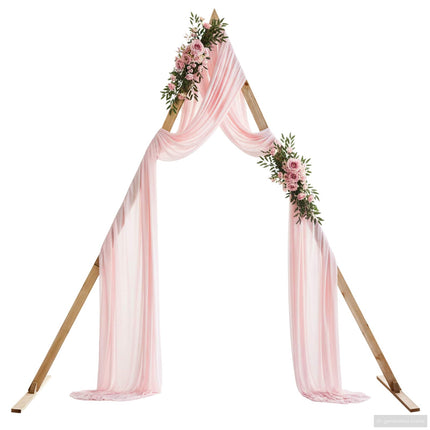 Bröllopsbåge Ljusbrun 202 x 95 x 254 cm Massiv furu