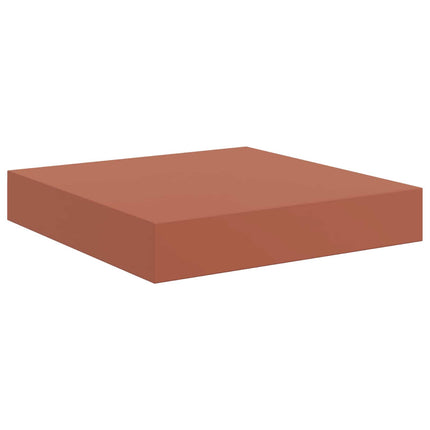 Vägg hylla 2 pcs Röd 23 x 23,5 x 4 cm Konstruerat trä
