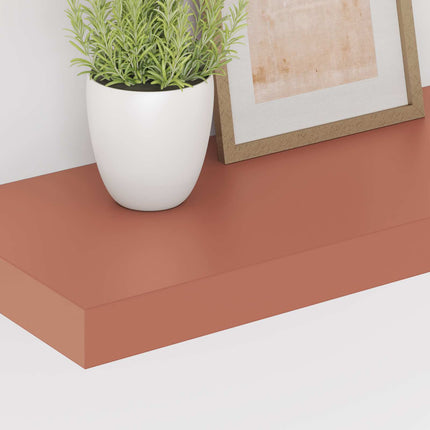 Vägg hylla Väggmonterad Röd 50 x 23 x 4 cm Konstruerat trä