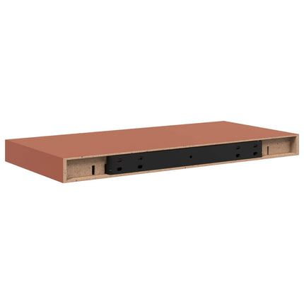 Vägg hylla med lagring 2 pcs Röd 50 x 23 x 4 cm Konstruerat trä