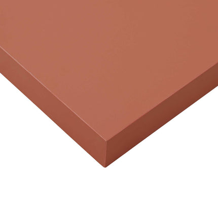 Vägg hylla med lagring 4 pcs Röd 60 x 23 x 4 cm Konstruerat trä