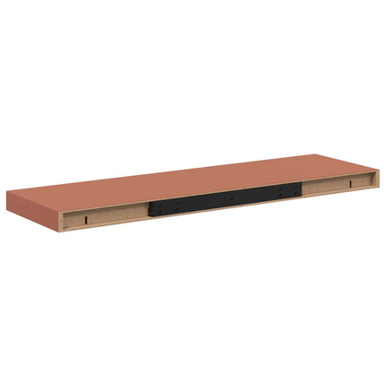Vägg hylla 2 pcs Röd 90 x 23,5 x 4 cm Konstruerat trä
