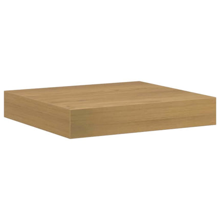 Vägg hylla 2 pcs Brun 23 x 23,5 x 4 cm Konstruerat trä