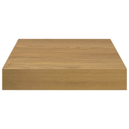 Vägg hylla 4 pcs Brun 23 x 23,5 x 4 cm Konstruerat trä