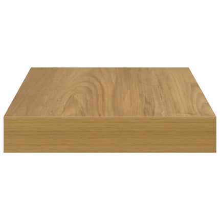 Vägg hylla 4 pcs Brun 23 x 23,5 x 4 cm Konstruerat trä