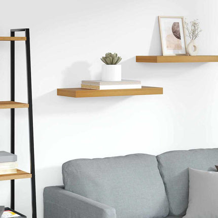 Vägg hylla Väggmonterad Brun 60 x 23 x 4 cm Konstruerat trä
