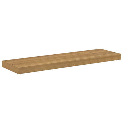 Vägg hylla 4 pcs Brun 90 x 23,5 x 4 cm Konstruerat trä