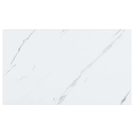 Vägg hylla Väggmonterat 2 st Vit marmor 40 x 23,5 x 3,8 cm