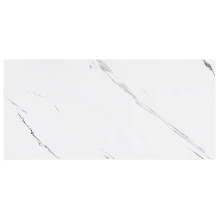 Vägg hylla 4 pcs Vit marmor 50 x 23,5 x 4 cm Konstruerat trä