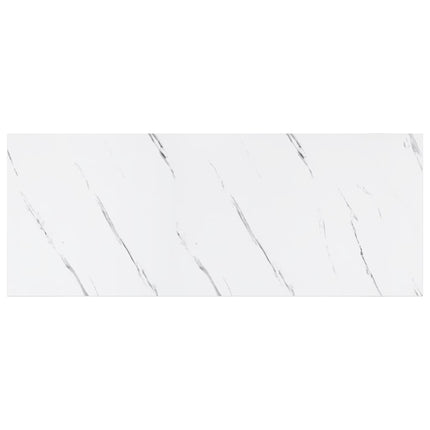 Vägg hylla Vit marmor 60 x 23 x 4 cm Konstruerat trä