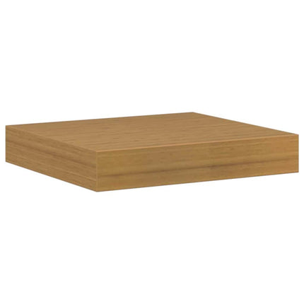 Vägg hylla 2 pcs Beige 23 x 23,5 x 4 cm Konstruerat trä