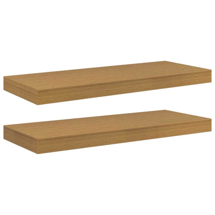 Vägg hylla Väggmonterat 2 st Beige 60 x 23,5 x 3,8 cm