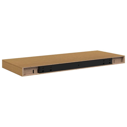 Vägg hylla Väggmonterat 2 st Beige 60 x 23,5 x 3,8 cm