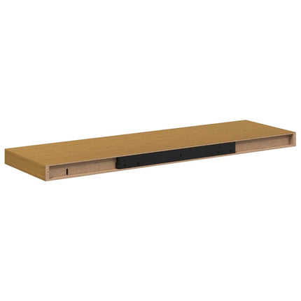 Vägg hylla 2 pcs Beige 80 x 23,5 x 4 cm Konstruerat trä
