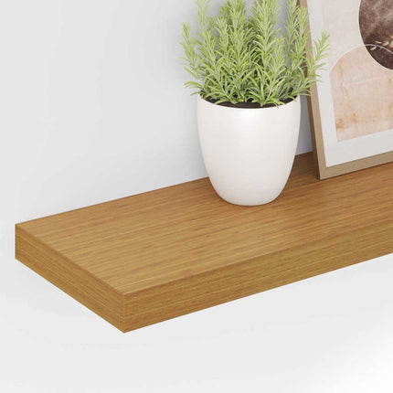 Vägg hylla 4 pcs Beige 80 x 23,5 x 4 cm Konstruerat trä