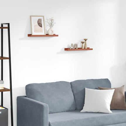 Vägg hylla med hylla 2 pcs Röd 40 x 9 x 3 cm Konstruerat trä