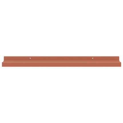 Vägg hylla med hylla 2 pcs Röd 60 x 9 x 3 cm Konstruerat trä