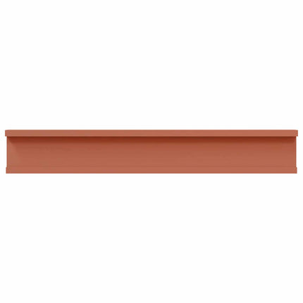 Vägg hylla med hylla 2 pcs Röd 60 x 9 x 3 cm Konstruerat trä