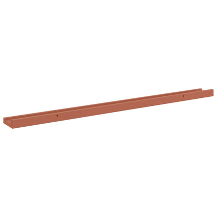 Vägg hylla med hylla 2 pcs Röd 100 x 9 x 3 cm Konstruerat trä